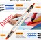 Acrylic Paint Markers, 24 Colors Dual Tips Acrylic Brush Markers With Chisel Tip, Automatic Ink Control, Ultra-High Coverage, No Bleed Water-Based Ink, Art Supplies for Rock, Canvas, Fabric
